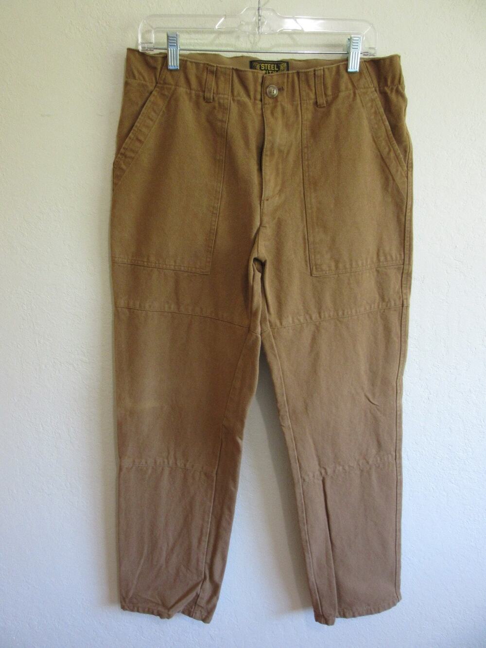 STEEL CITY Men's Canvas 34 Camel Color Work Pants